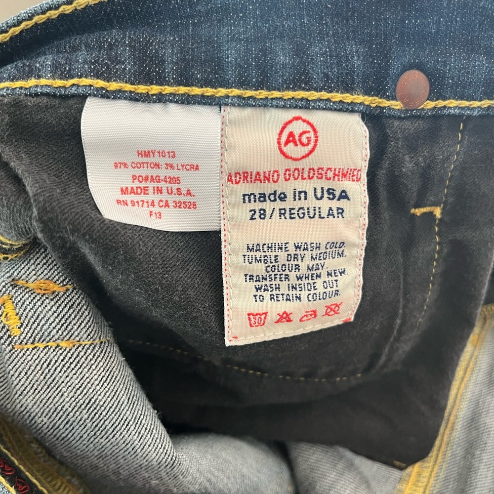 AG Adriano Goldschmied Angel Mid Rise Bootcut Jeans sz 28 R - Picture 4 of 8
